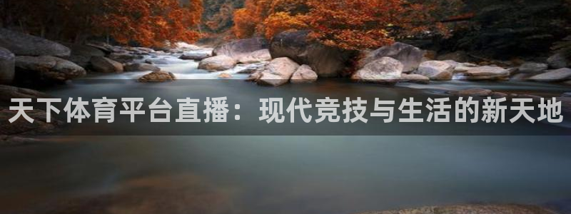 天下体育平台直播：现代竞技与生活的新天地