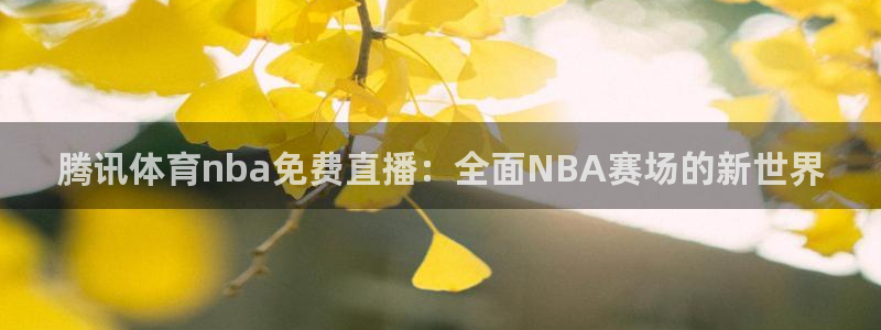 腾讯体育nba免费直播：全面NBA赛场的新世界